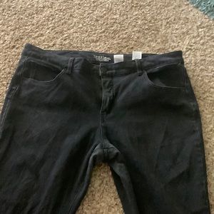 Light Wash Black Jeans